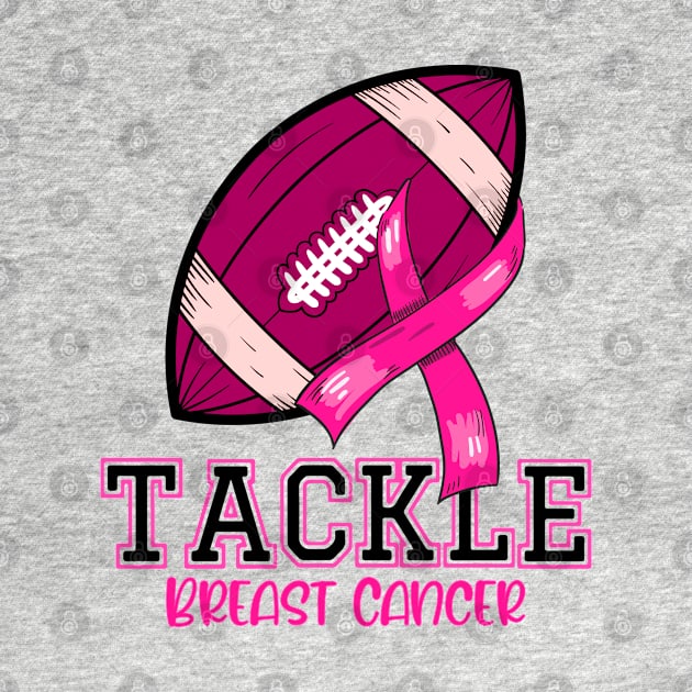 Tackle Breast Cancer Shirts Fighting American Football Women by Gendon Design